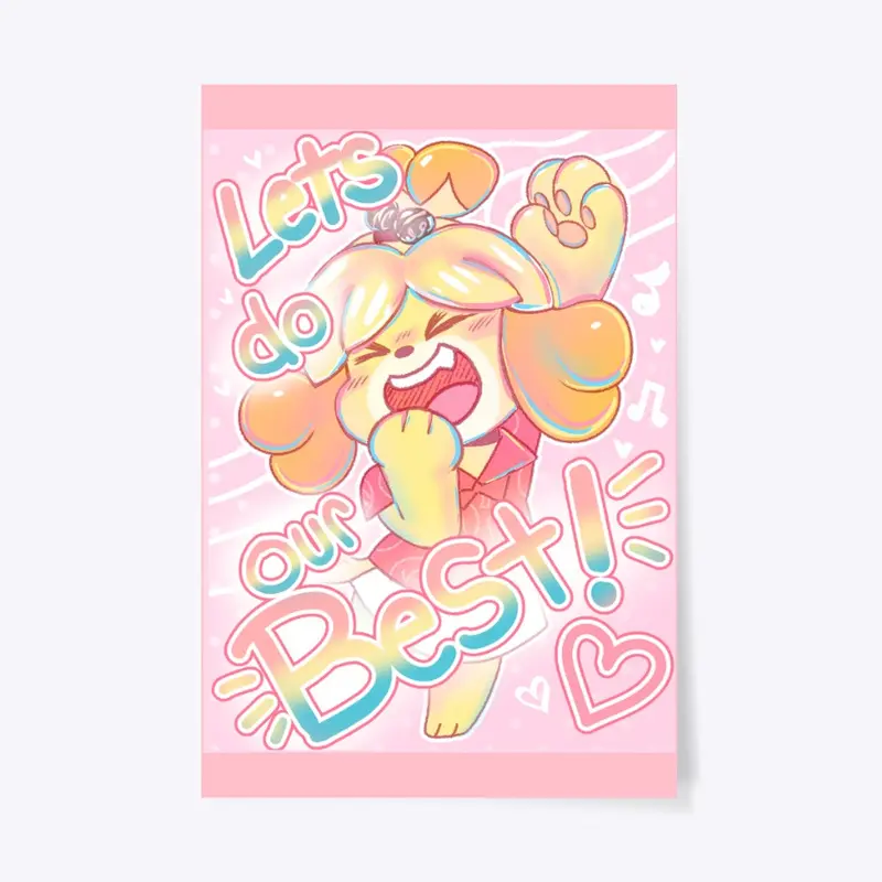 Isabelle animalcrossing tee and poster